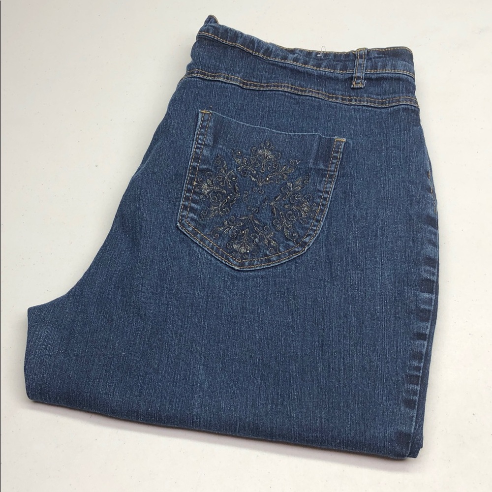 JEANBAY HIGH-RISE CAPRI JEANS 18Wx18 ⭐️